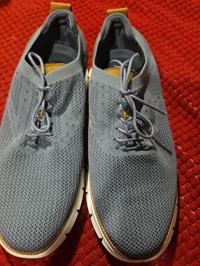 Men's Knit Casual Lace-Up Shoes - Gray